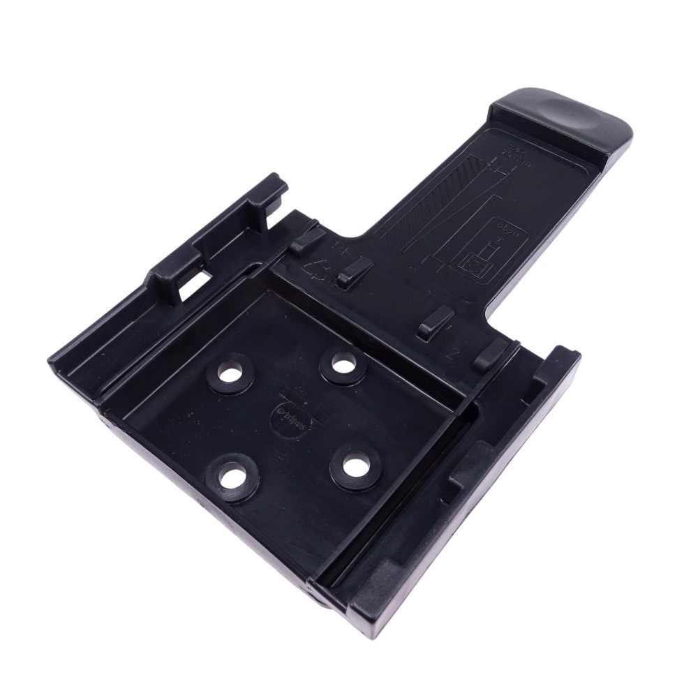 Halterung Unterlegkeil / Radstopper schwarz aus Kunststoff zum Beispiel für PKW Anhänger