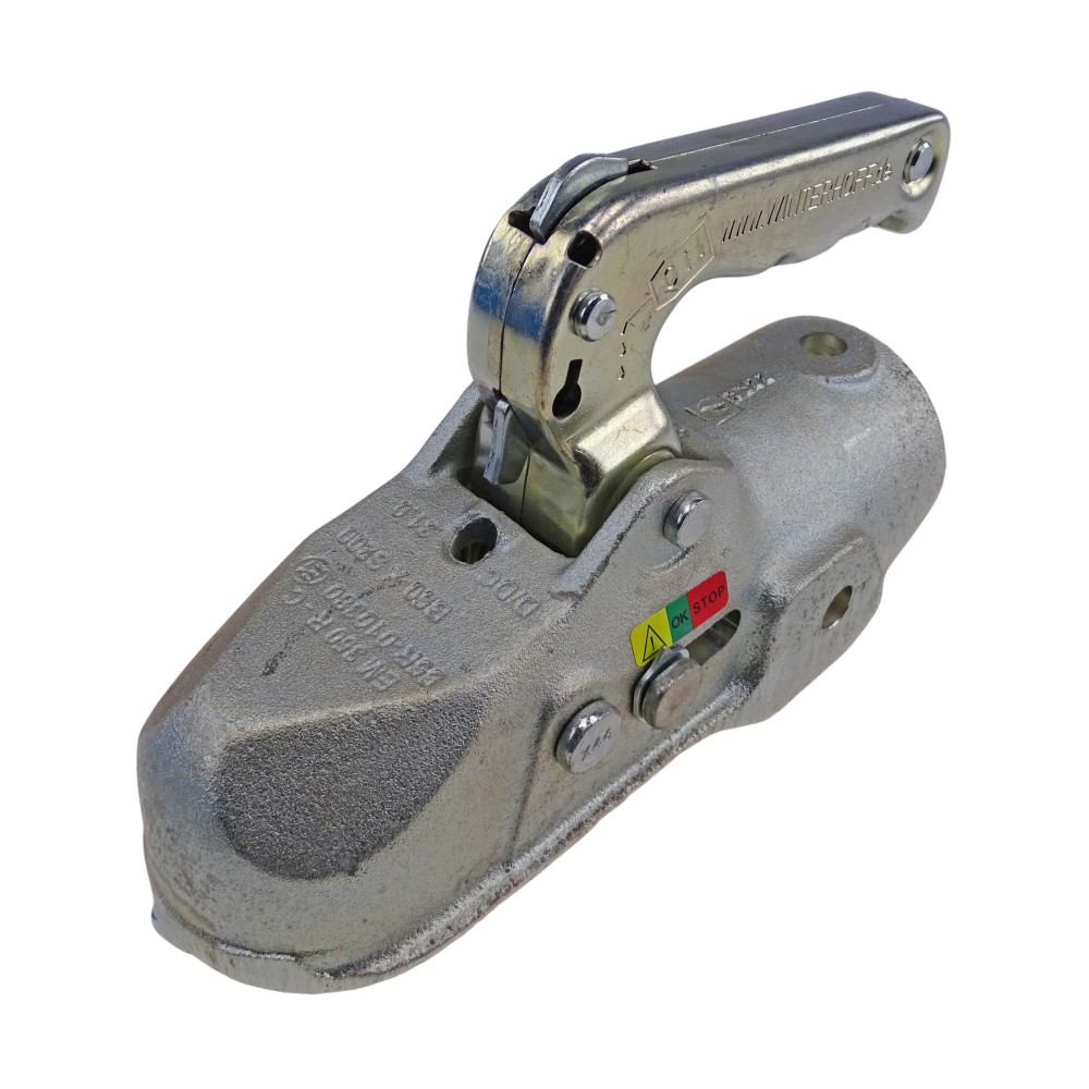 Winterhoff Kugelkupplung TYP EM350-R 60mm Rundrohr Bohrung 12,5/12,5mm Zugmaul