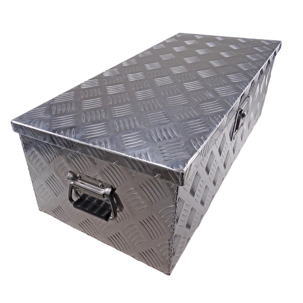Deichselbox / Staubox aus Aluminium 760 x 330 x 245mm für PKW Anhänger