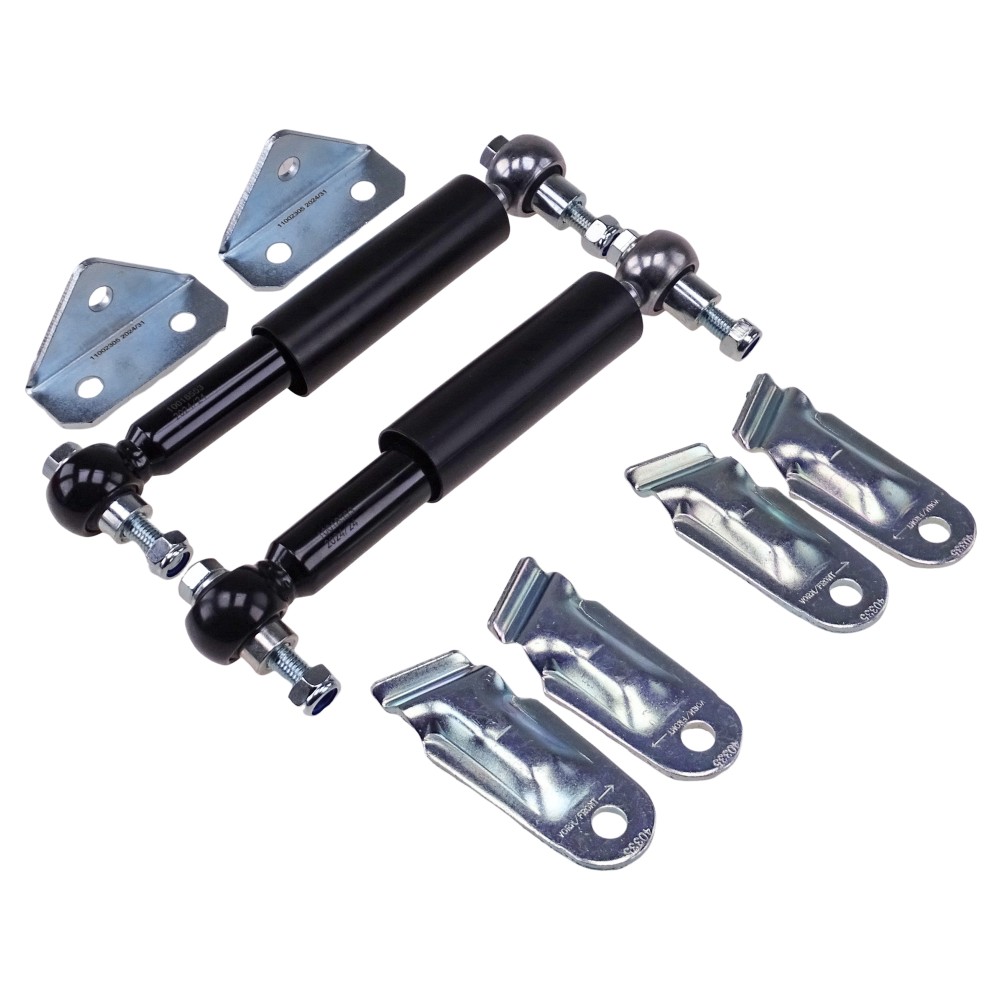Einachser universal Rad Stoßdämpfer Set schwarz bis 1500kg für PKW Anhänger (Artikelnummer 990000090)