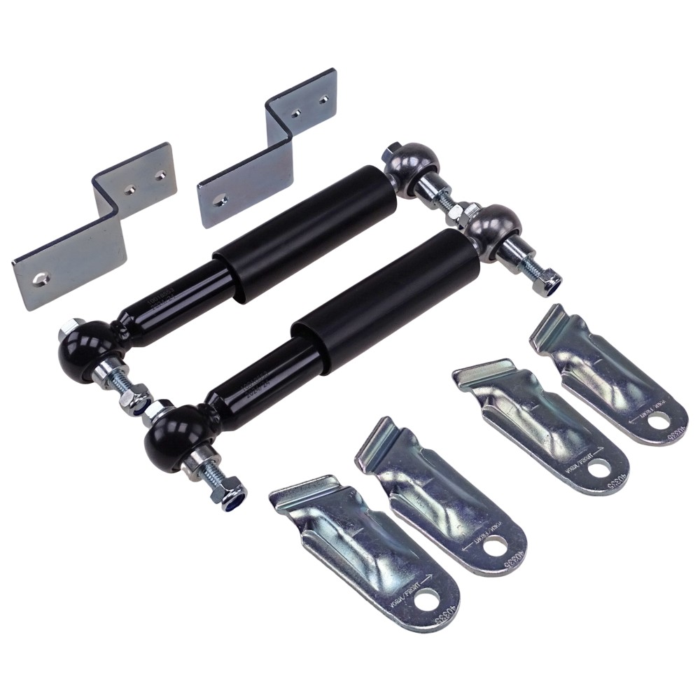 Einachser universal Rad Stoßdämpfer Set schwarz bis 1500kg für PKW Anhänger (Artikelnummer 990000091)