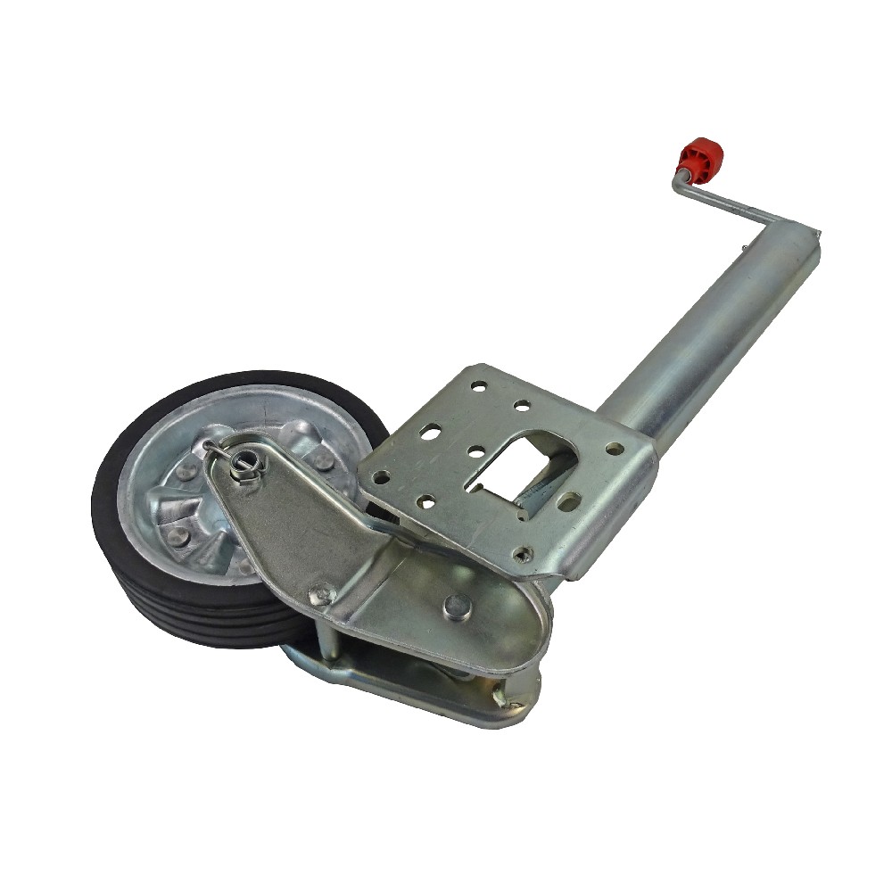 Automatik Stützrad Profi mit Universalflansch, 500kg für PKW Anhänger