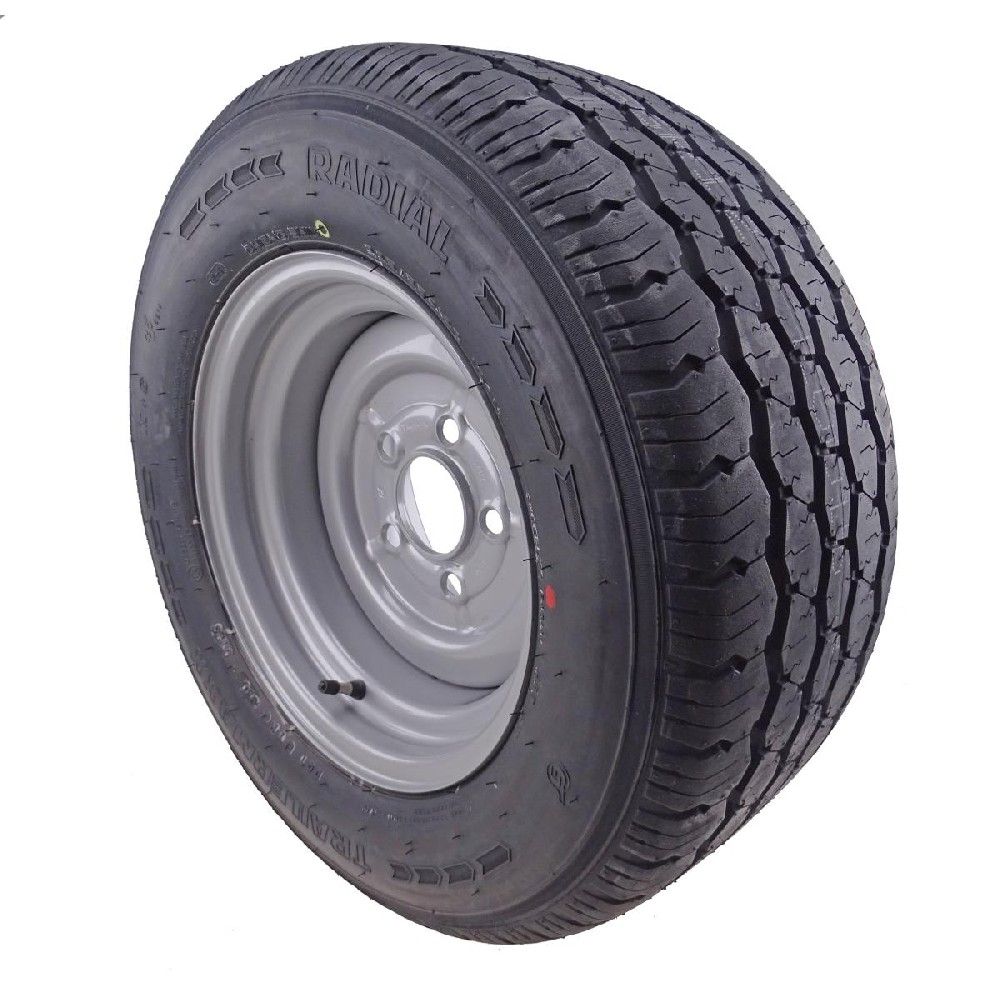 225/55 R12C 104N Komplettrad Felge 7.00 x 12 ET10 LK 5x112 für PKW Anhänger