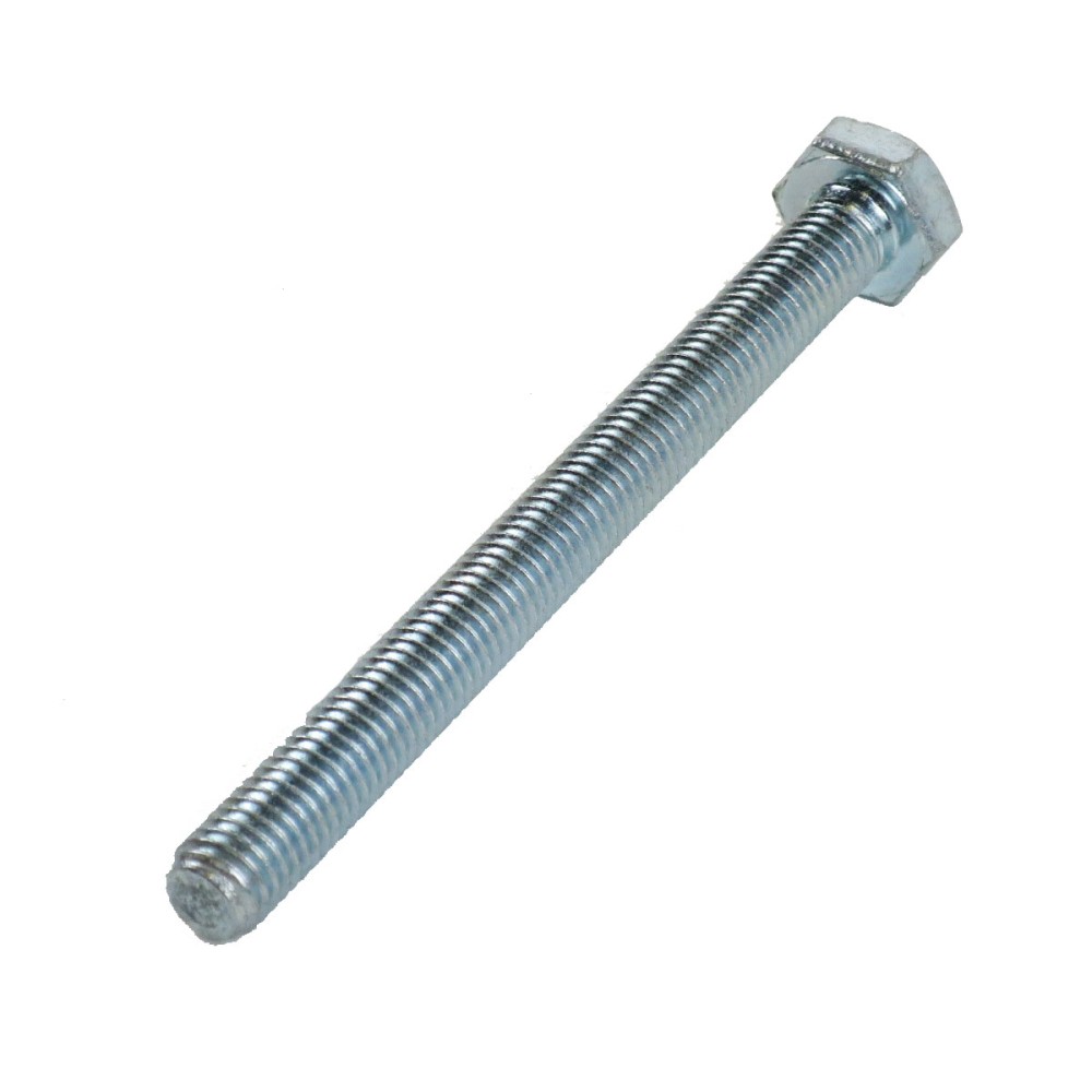 M10 x 90mm DIN 933, Stahl 8.8, verzinkte Sechskantschraube