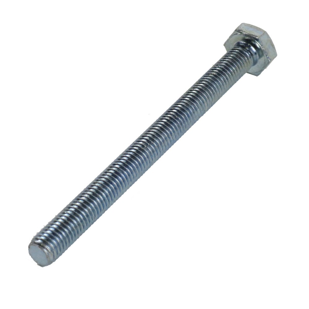 M12 x 100mm DIN 933, Stahl 8.8, verzinkte Sechskantschraube