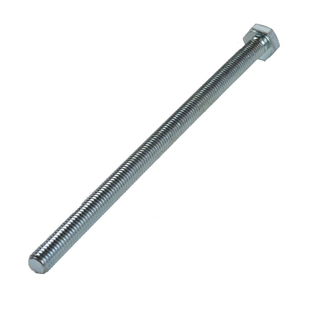 M10 x 180mm DIN 933, Stahl 8.8, verzinkte Sechskantschraube