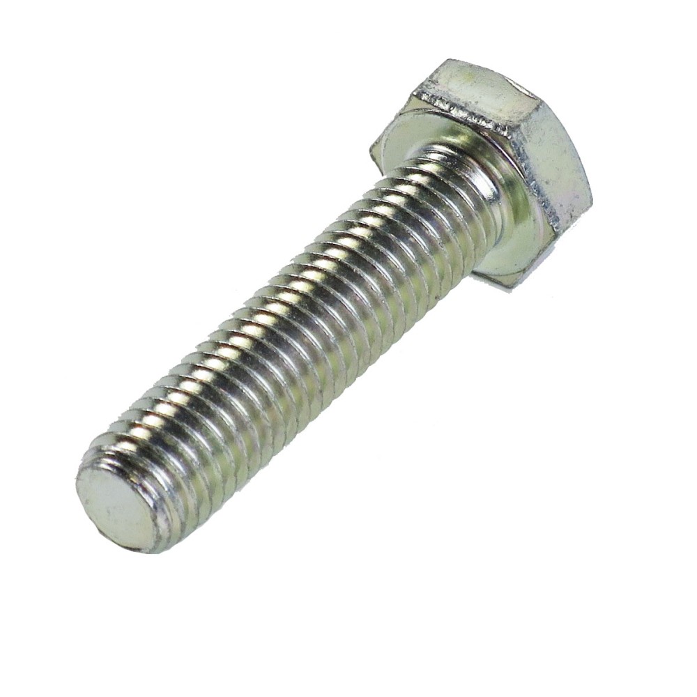 M12 x 50mm DIN 933, Stahl 8.8, verzinkte Sechskantschraube