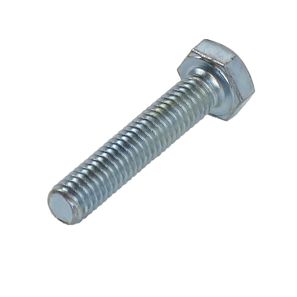 M6 x 30mm DIN 933, Stahl 8.8, verzinkte Sechskantschraube