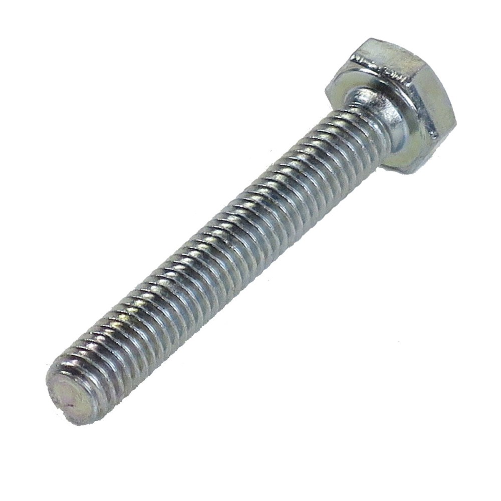 M6 x 40mm DIN 933, Stahl 8.8, verzinkte Sechskantschraube