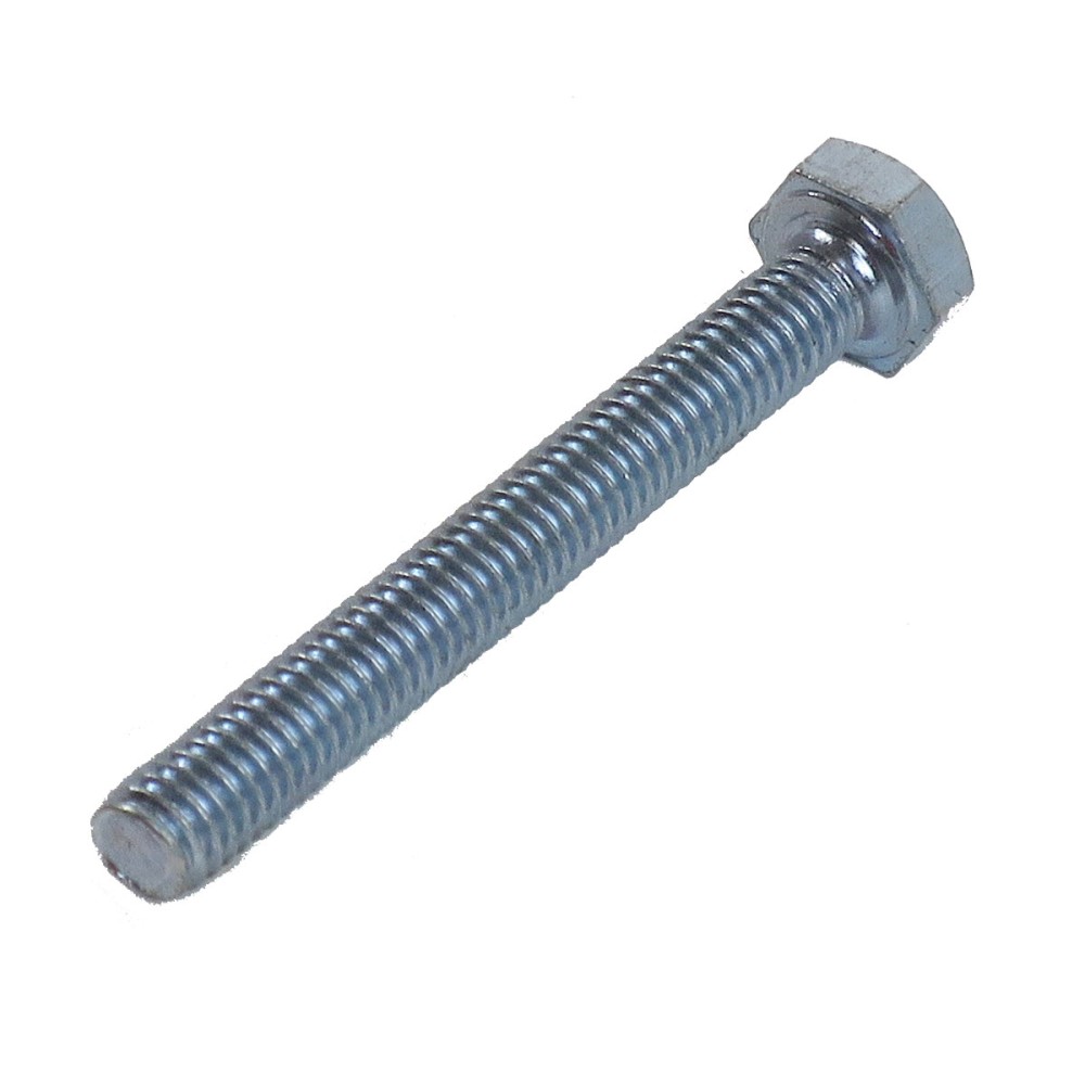 M6 x 50mm DIN 933, Stahl 8.8, verzinkte Sechskantschraube
