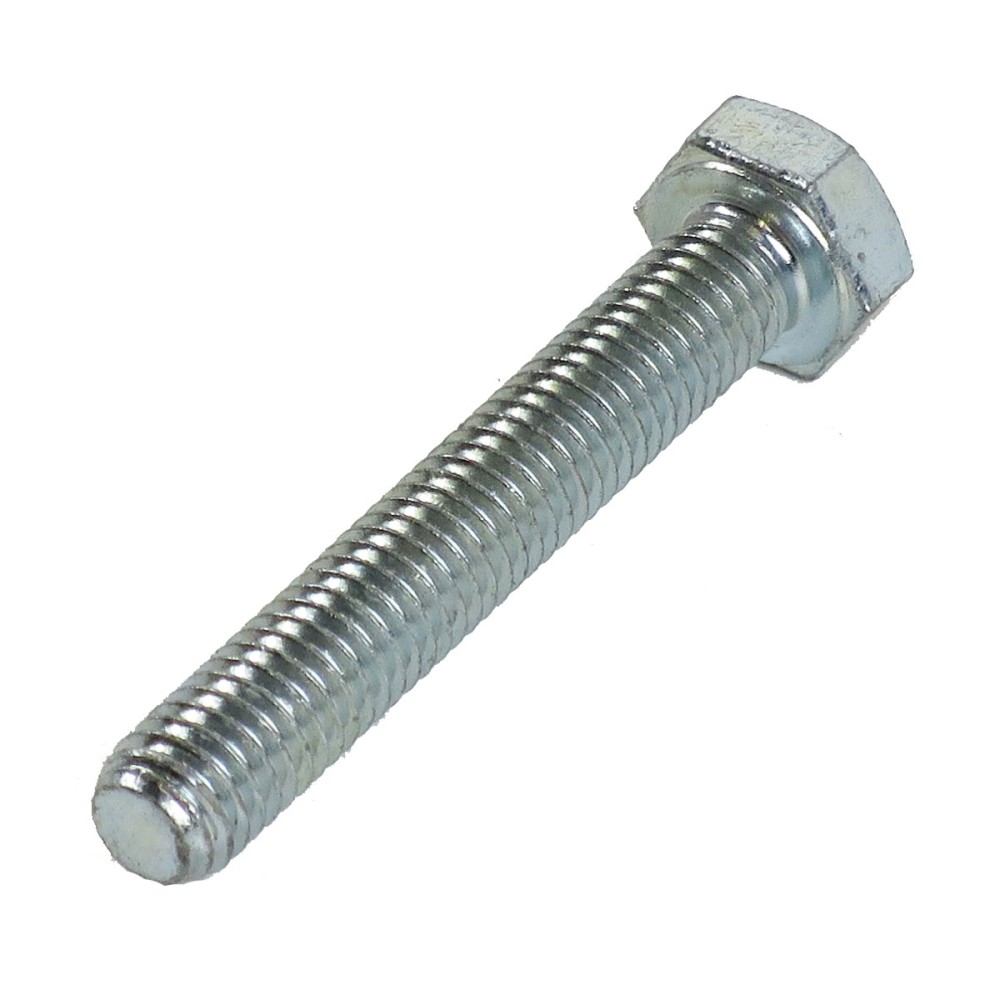 M8 x 50mm DIN 933, Stahl 8.8, verzinkte Sechskantschraube